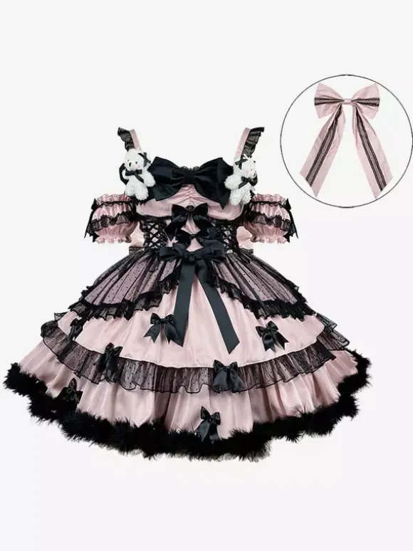Sweet Lolita Dresses Ruffles lolita Singing Dress Princess Suspender Dress