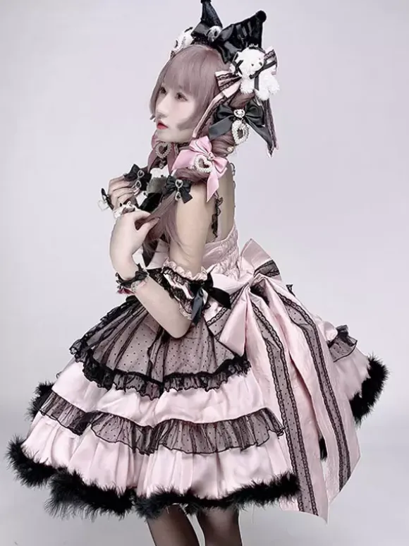 Sweet Lolita Dresses Ruffles lolita Singing Dress Princess Suspender Dress
