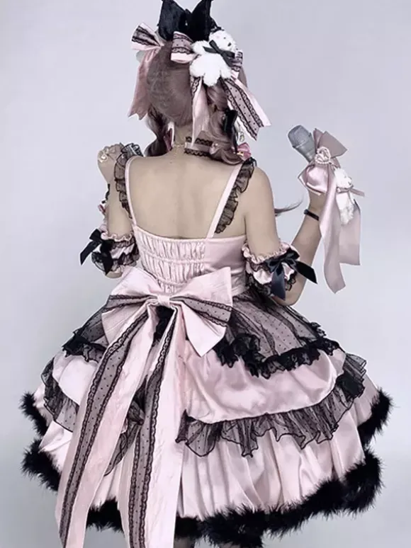 Sweet Lolita Dresses Ruffles lolita Singing Dress Princess Suspender Dress