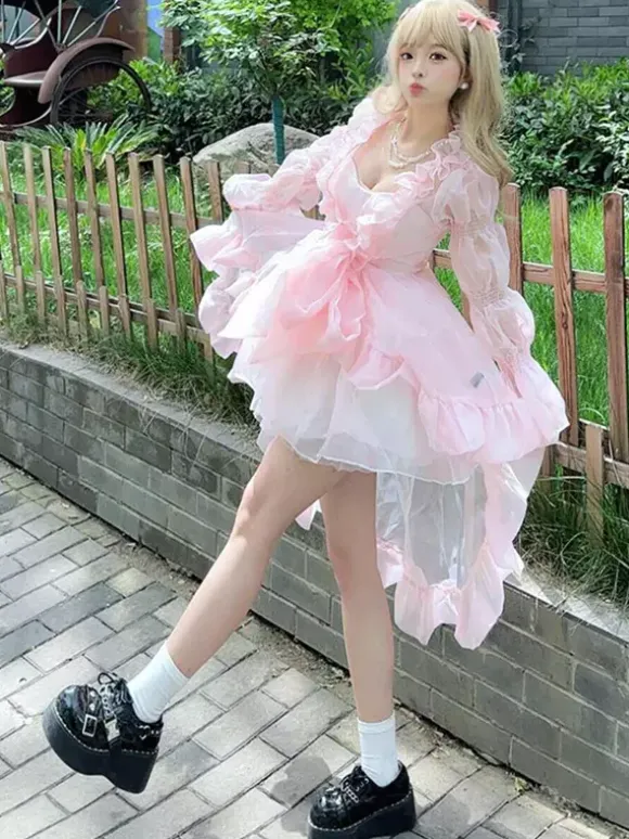 Sweet Lolita Dress OP Sleeveless Sweet Hime Lolita Dress