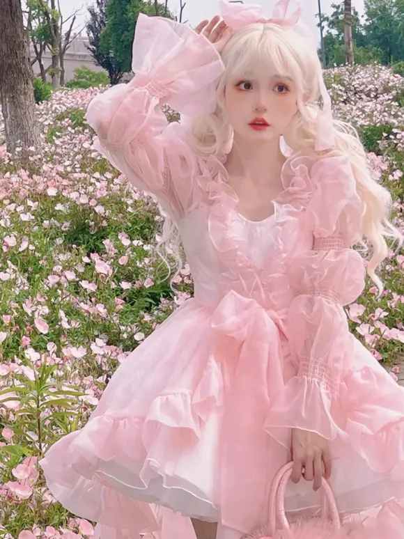 Sweet Lolita Dress OP Sleeveless Sweet Hime Lolita Dress