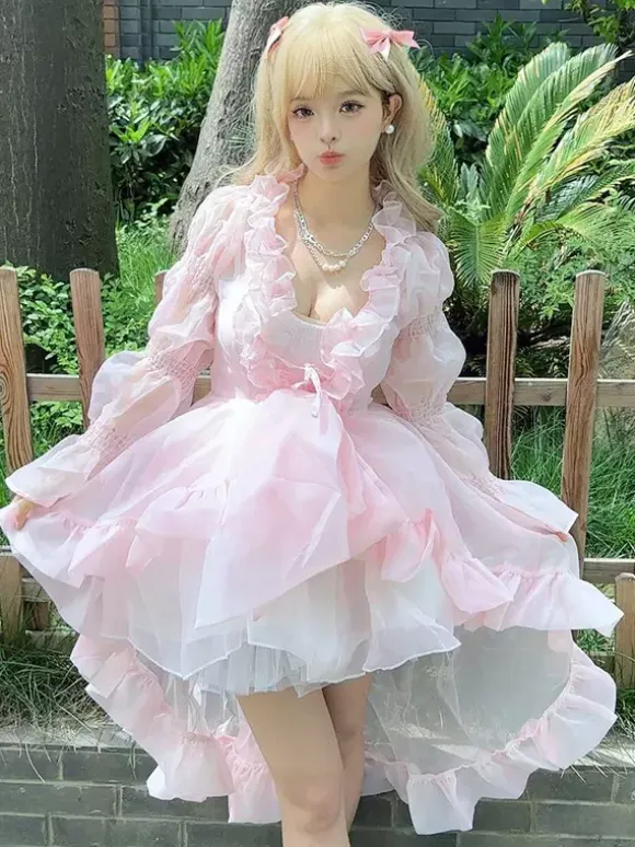 Sweet Lolita Dress OP Sleeveless Sweet Hime Lolita Dress