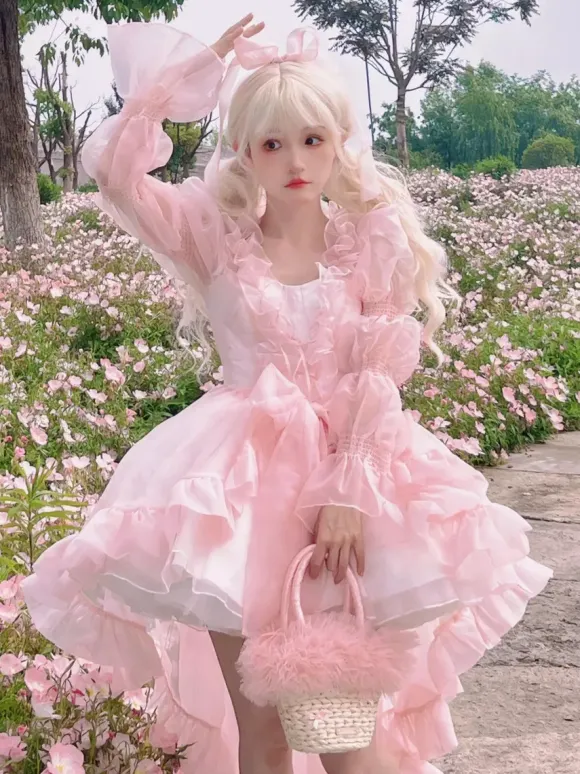 Sweet Lolita Dress OP Sleeveless Sweet Hime Lolita Dress