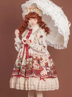 Sweet Lolita Dress Polyester Long Sleeves Dress Lolita Dress
