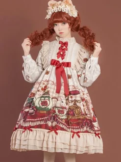 Sweet Lolita Dress Polyester Long Sleeves Dress Lolita Dress