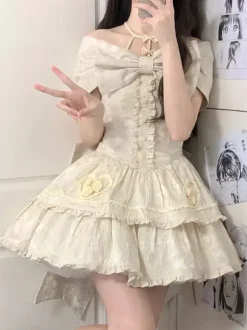 Sweet Lolita Dress Polyester Sleeveless Jumper Skirt Sweet Lolita Dress