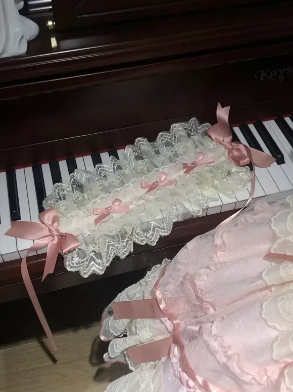 Sweet Lolita Dress Polyester Sleeveless Bows Sweet Jumper Skirt Pink Lolita Dress