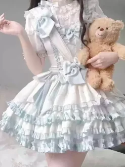 Sweet Lolita Dress Polyester Sleeveless Lolita Dress