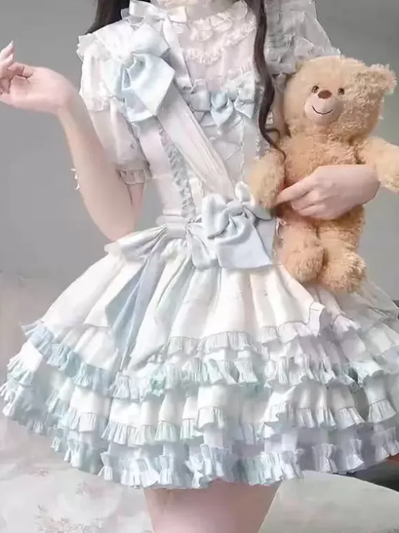 Sweet Lolita Dress Polyester Sleeveless Lolita Dress