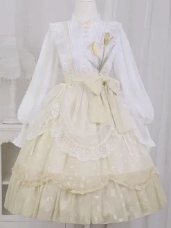 Sweet Lolita Dress Polyester Long Sleeves Dress Sweet Lolita Dress