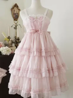 Sweet Lolita Dress Polyester Sleeveless Jumper Lolita Dress
