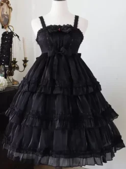 Sweet Lolita Dress Polyester Sleeveless Jumper Lolita Dress