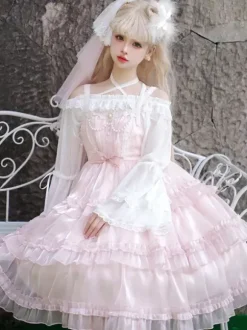 Sweet Lolita Dress Polyester Sleeveless Jumper Lolita Dress