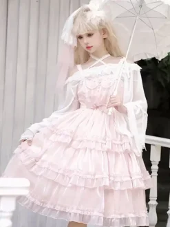 Sweet Lolita Dress Polyester Sleeveless Jumper Lolita Dress