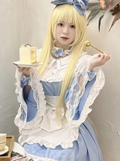 Sweet Lolita Dress Polyester Long Sleeves Dress