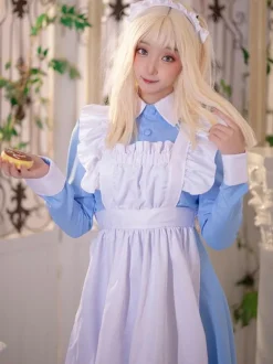 Sweet Lolita Dress Polyester Long Sleeves Ruffles Dress