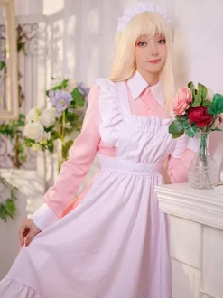 Sweet Lolita Dress Polyester Long Sleeves Ruffles Dress