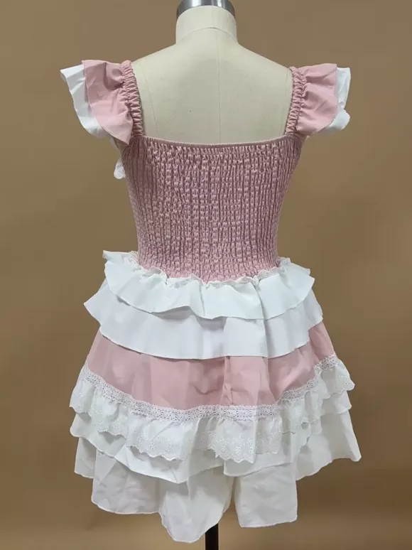 Sweet Lolita Dress Polyester Sleeveless Bowknot Sweet Jumper Lolita Jsk