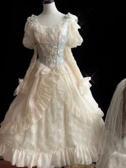 Sweet Lolita Dress Polyester long Sleeves Dress Lolita Wedding Dress