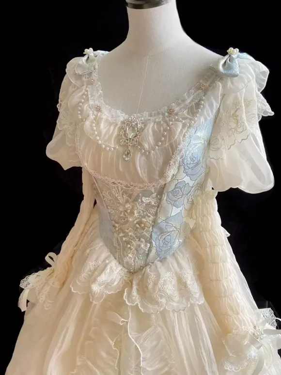 Sweet Lolita Dress Polyester long Sleeves Dress Lolita Wedding Dress