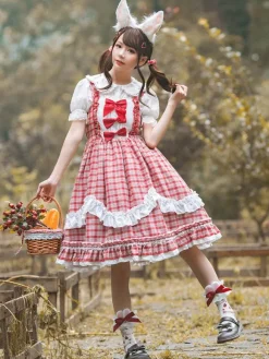Sweet Lolita Dress Polyester Sleeveless Sweet Dress Lolita Dress