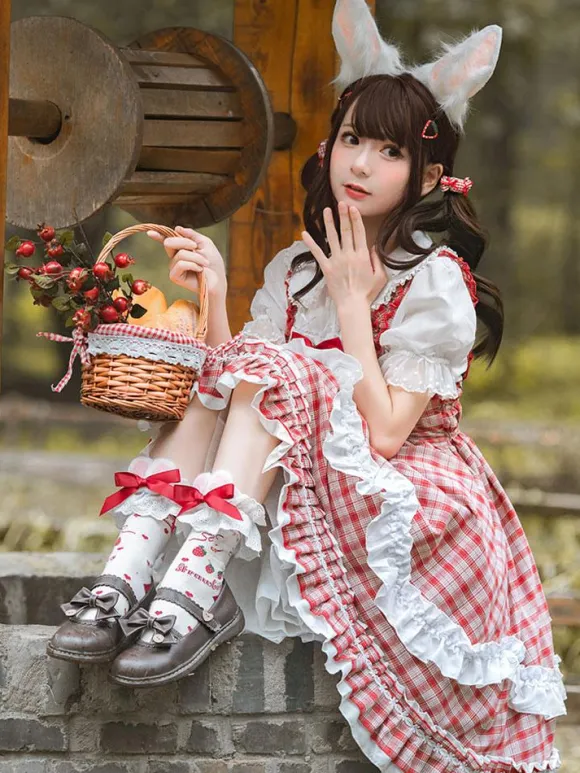 Sweet Lolita Dress Polyester Sleeveless Sweet Dress Lolita Dress