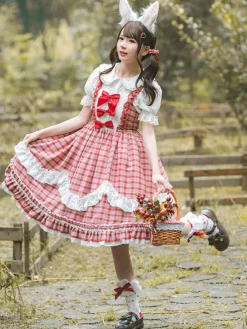 Sweet Lolita Dress Polyester Sleeveless Sweet Dress Lolita Dress