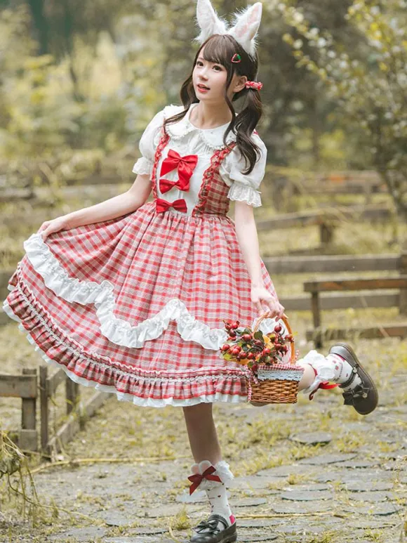 Sweet Lolita Dress Polyester Sleeveless Sweet Dress Lolita Dress