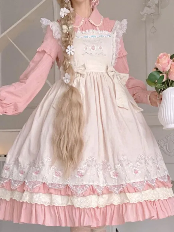 Sweet Lolita Dress Polyester Long Sleeves Dress
