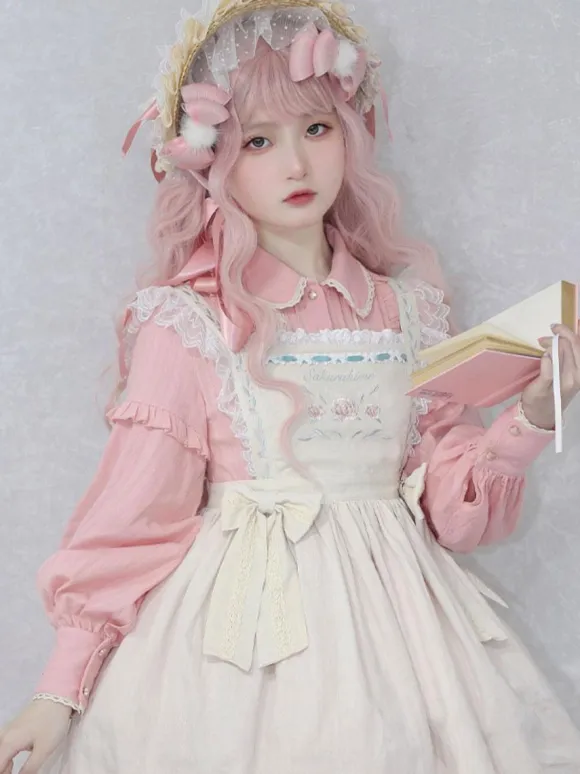 Sweet Lolita Dress Polyester Long Sleeves Dress