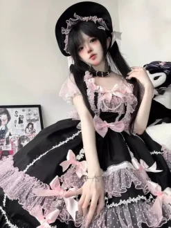 Sweet Lolita Dress Short Sleeves Sweet Dress Lolita Dress
