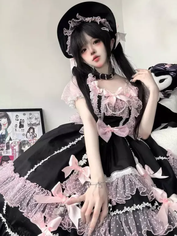 Sweet Lolita Dress Short Sleeves Sweet Dress Lolita Dress