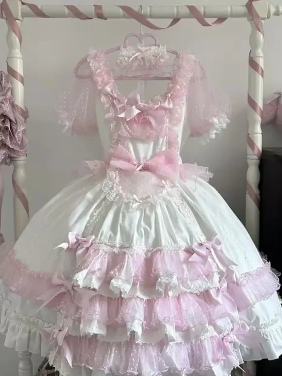 Sweet Lolita Dress Short Sleeves Sweet Dress Lolita Dress