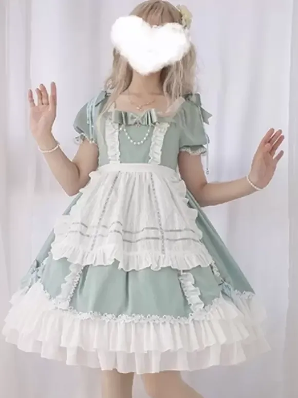 Sweet Lolita Dress Short Sleeves Sweet Lolita Dress