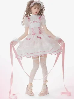Sweet Lolita Dress Sleeveless Sweet Jumper Lolita Dress