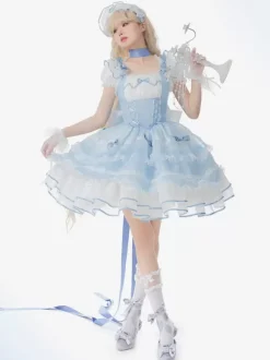 Sweet Lolita Dress Sleeveless Sweet Jumper Lolita Dress