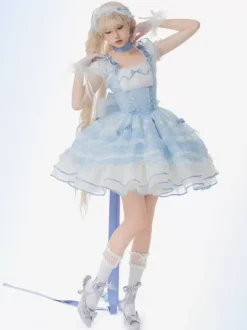 Sweet Lolita Dress Sleeveless Sweet Jumper Lolita Dress
