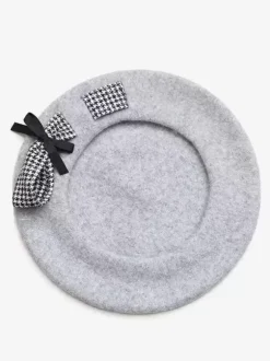 Sweet Lolita Hat Bows Accessory Color Block Polyester Light Gray Lolita Accessories