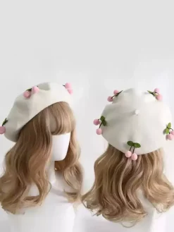 Sweet Lolita Hat Red Accessory Polyester Lolita Accessories