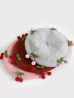 Sweet Lolita Hat Red Accessory Polyester Lolita Accessories