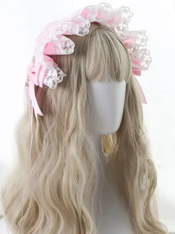 Sweet Lolita Headdress Lace Bows Headband Headwear