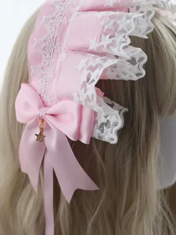 Sweet Lolita Headdress Lace Bows Headband Headwear