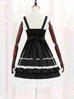 Sweet Lolita JSK Dress Neverland Bows Ruffles Lolita Jumper Skirts