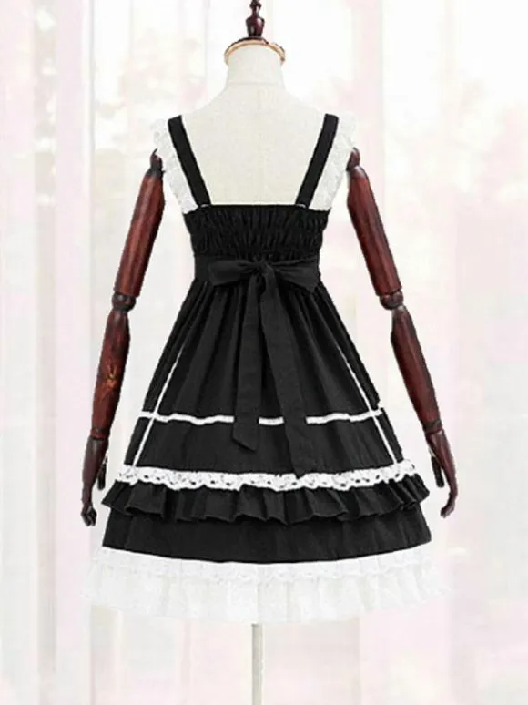 Sweet Lolita JSK Dress Neverland Bows Ruffles Lolita Jumper Skirts