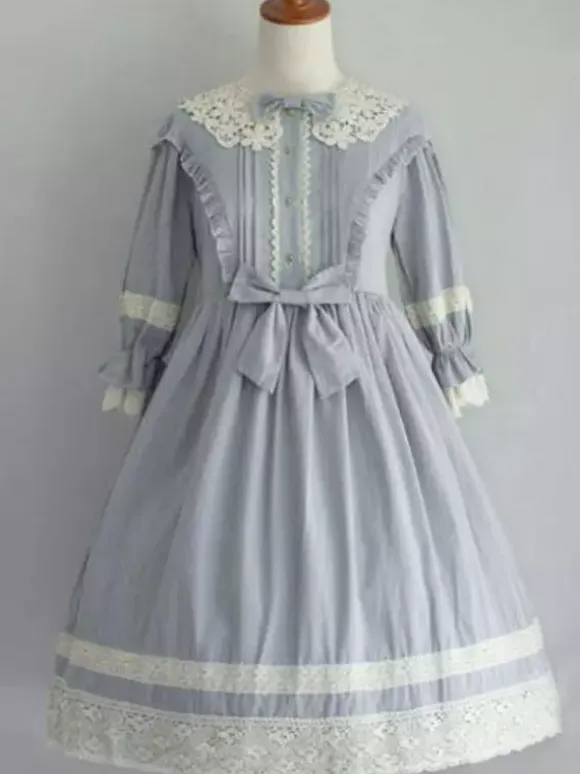 Sweet Lolita OP Dress Black Ruffles Lolita One Piece Dresses