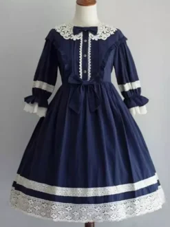 Sweet Lolita OP Dress Black Ruffles Lolita One Piece Dresses
