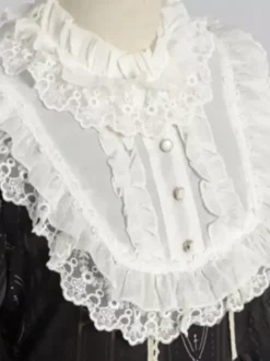 Sweet Lolita OP Dress White Long Sleeves Polyester Daily Casual Lolita One Piece Dresses