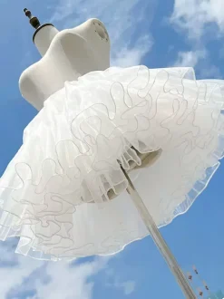 Sweet Lolita Petticoats Woman's White Lolita Skirt