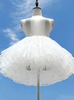 Sweet Lolita Petticoats Woman's White Lolita Skirt