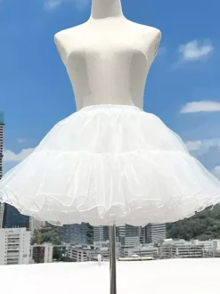 Sweet Lolita Petticoats Woman's White Lolita Skirt